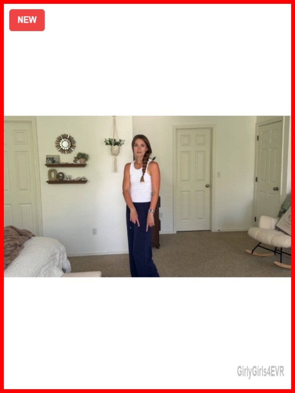 Wide Leg Sweatpants High Rise Drawstring Adjustable Hem Pockets - Picture 5 of 6